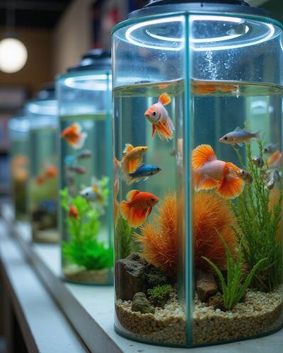 Display tanks at Gulf Coast Aquatics